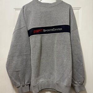 Y2K ESPN SportsCenter Gray Men's Sweater